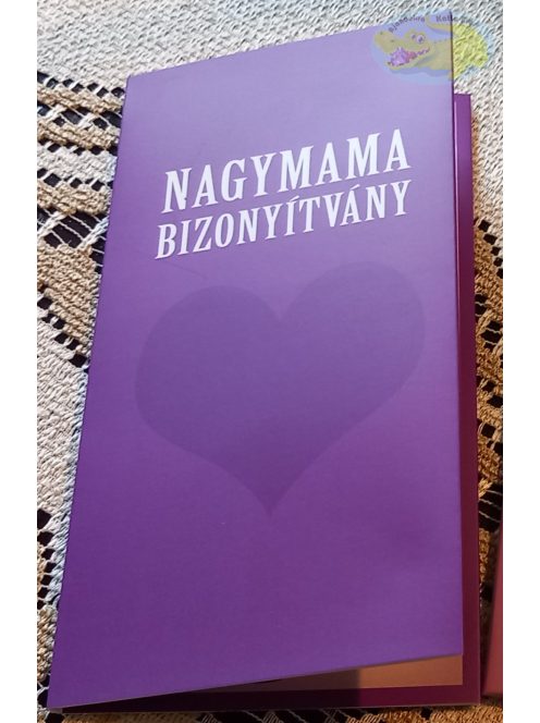 Nagymama bizonyítvány