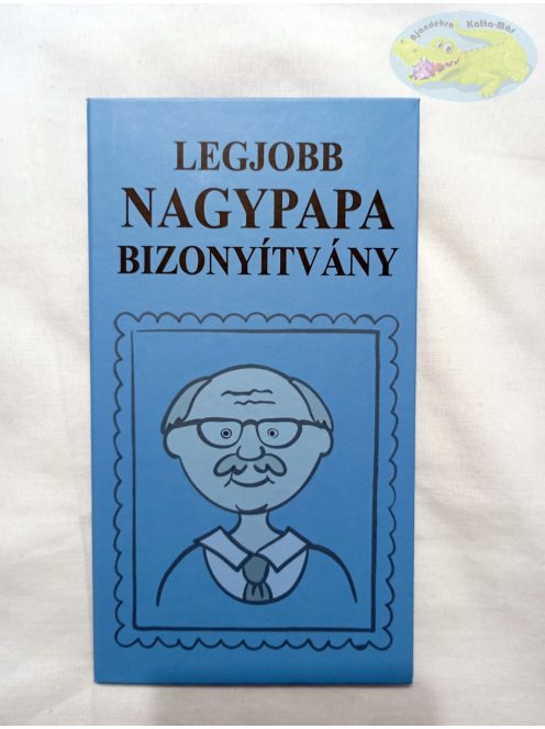 Legjobb nagypapa bizonyítvány 