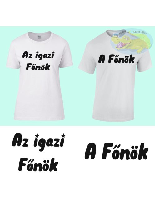 A főnök, az igazi főnök - páros póló